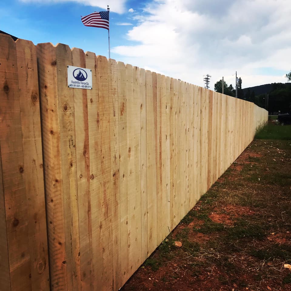 Commercial Wood Fencing FootHills Fence Co Rapid City, SD
